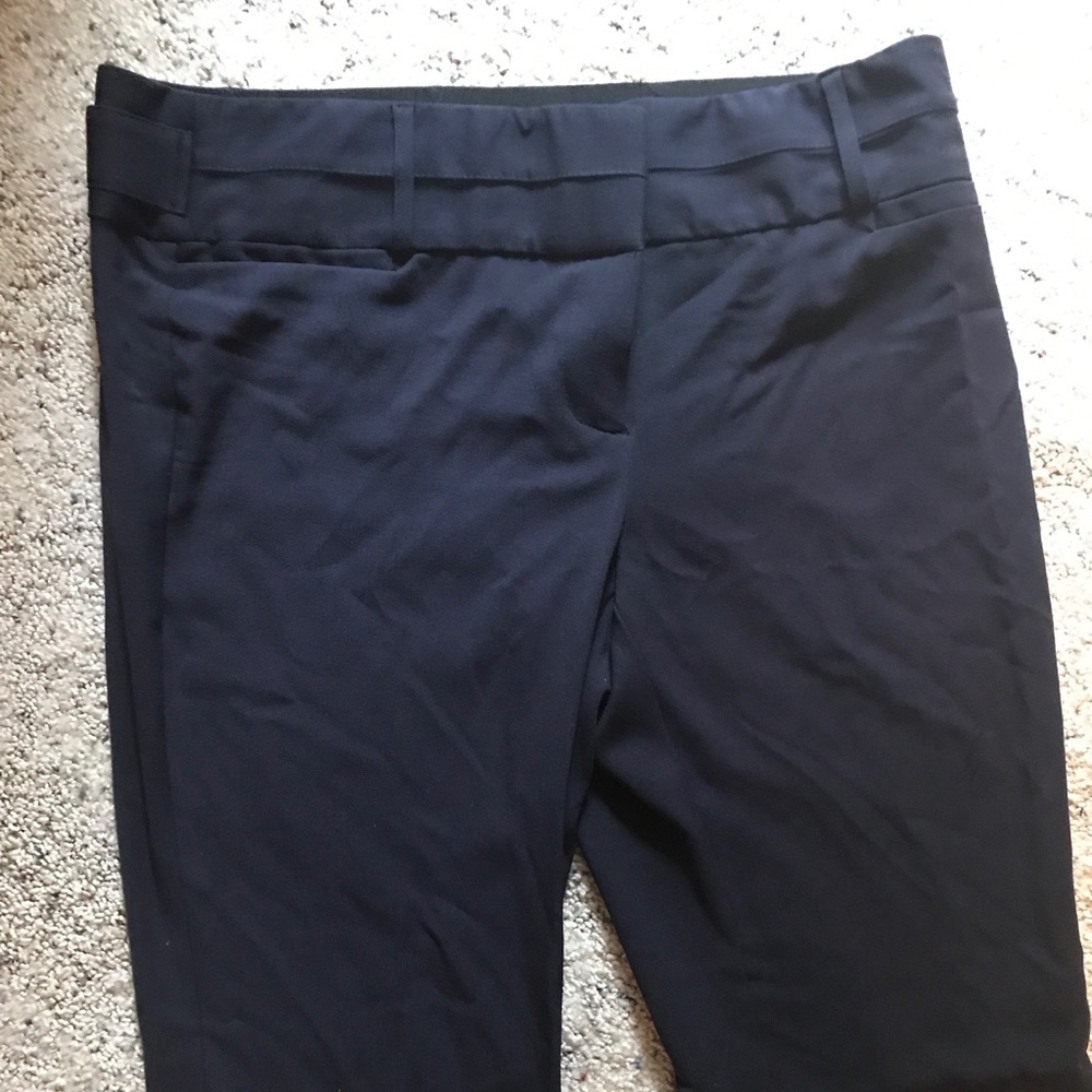 Navy blue business pants.